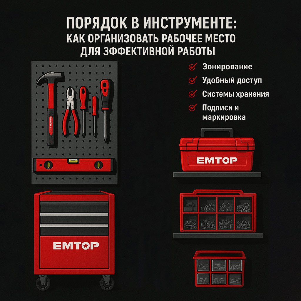 Порядок в инструменте: как организовать рабочее место для эффективной работы