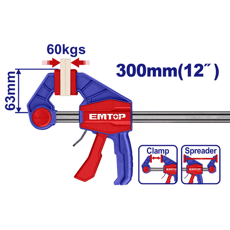 картинка Струбцина быстрозажимная от ТМ EMTOP